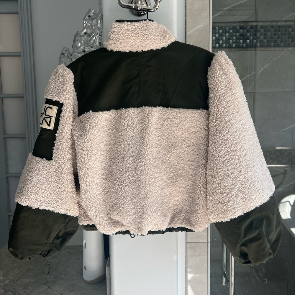 ULLA JOHNSON Aitana Rip Stop Fleece Bomber Jacket - Picture 14 of 14